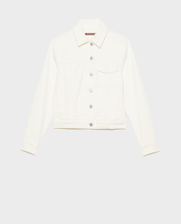 Chaqueta vaquera corta 7209c 108 denim white