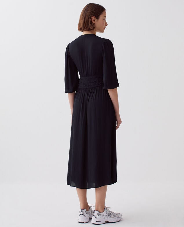 Vestido largo fluido H695 night sky