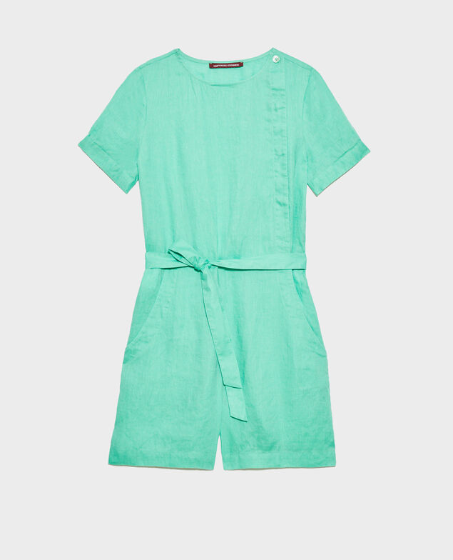 Mono corto de lino Jade cream