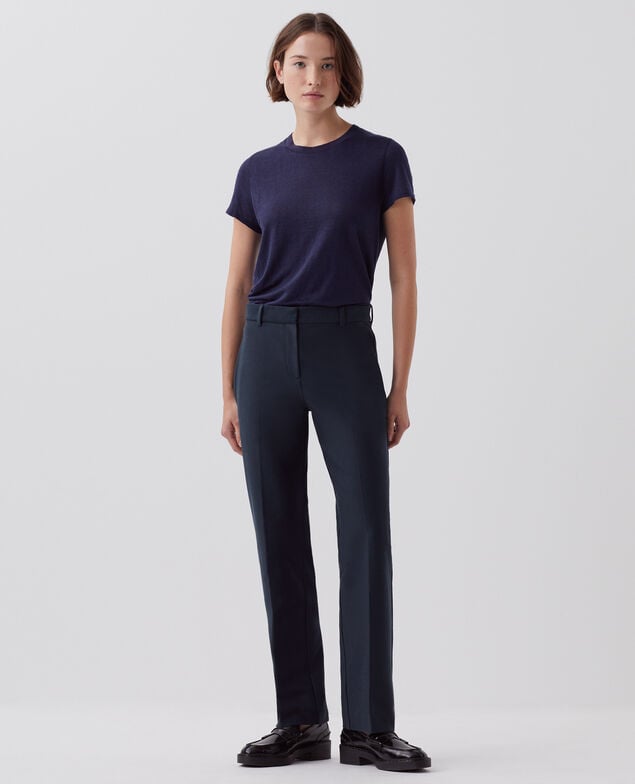 COLETTE - Pantalón recto ajustado J690 blueberry
