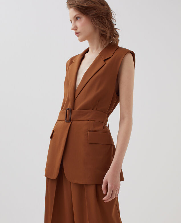 Chaqueta sastre de lana I360 monks robe brown