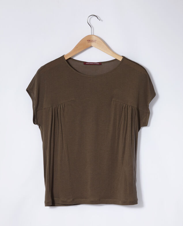Camiseta de cuello redondo Olive night