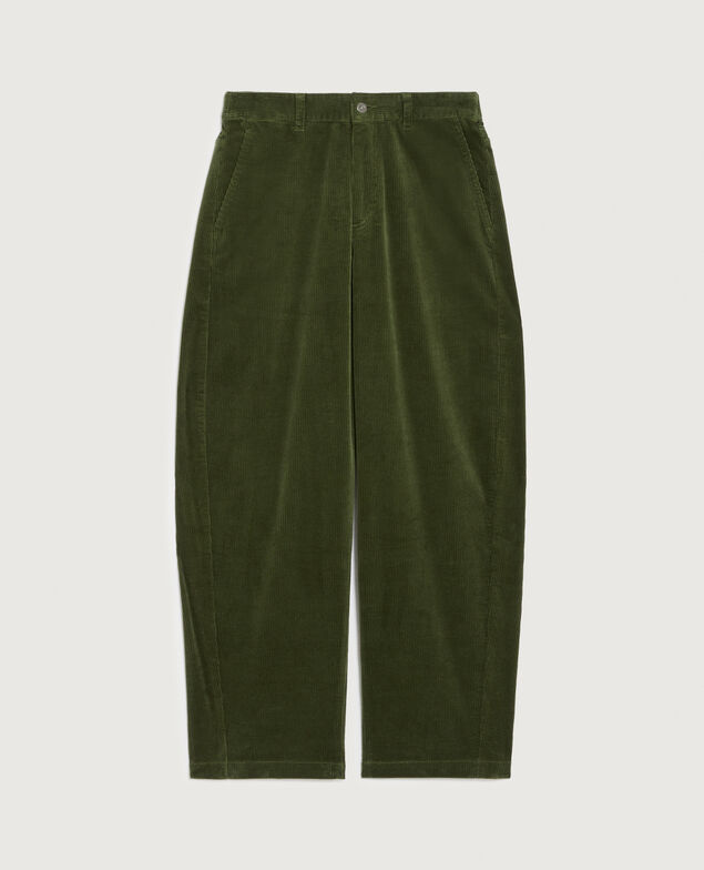 Pantalón barrel de pana U550 green