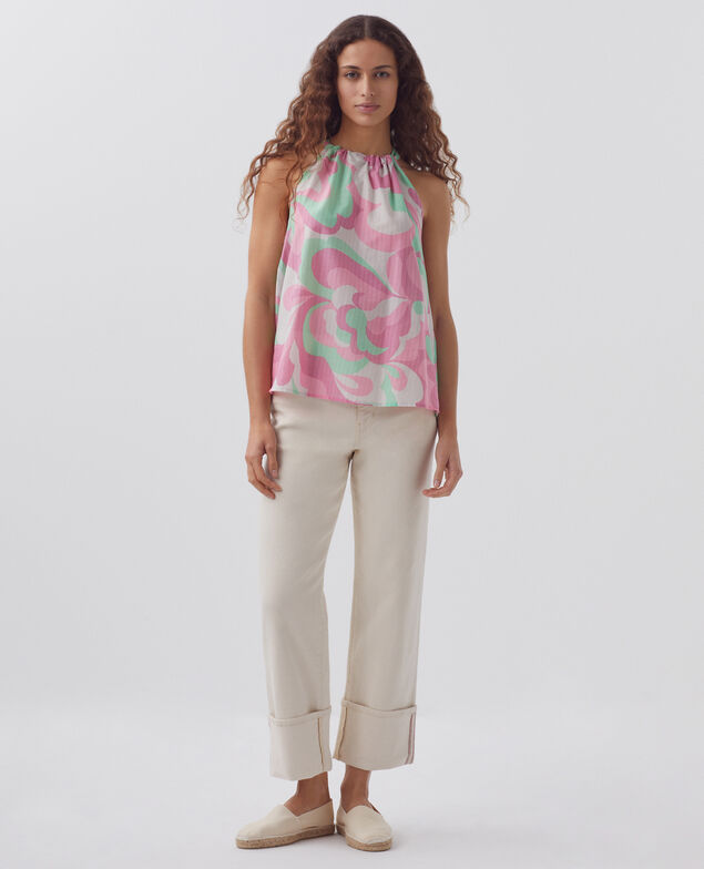 Top escote americano H720 anemone pink