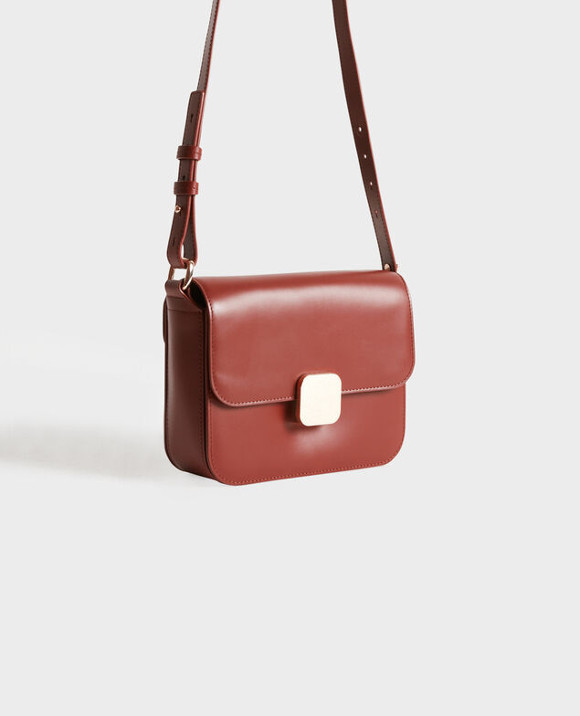 VIC - bolso caja de cuero 4024 camel