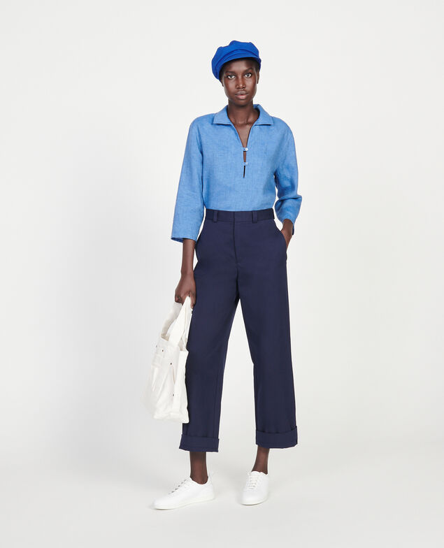Pantalón masculino de algodón Maritime blue