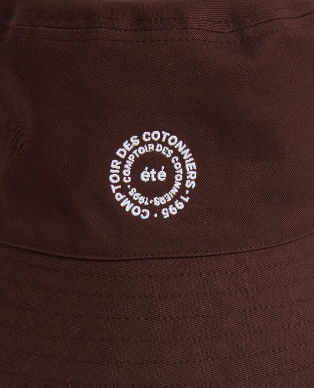 Sombrero bob de algodón liso bordado Mole