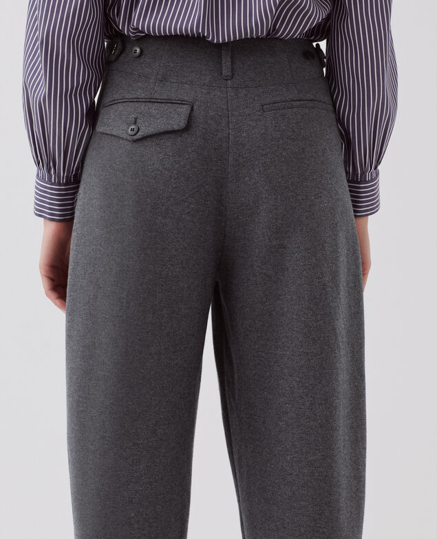PEGGY - Pantalón carrot I082 grey melange