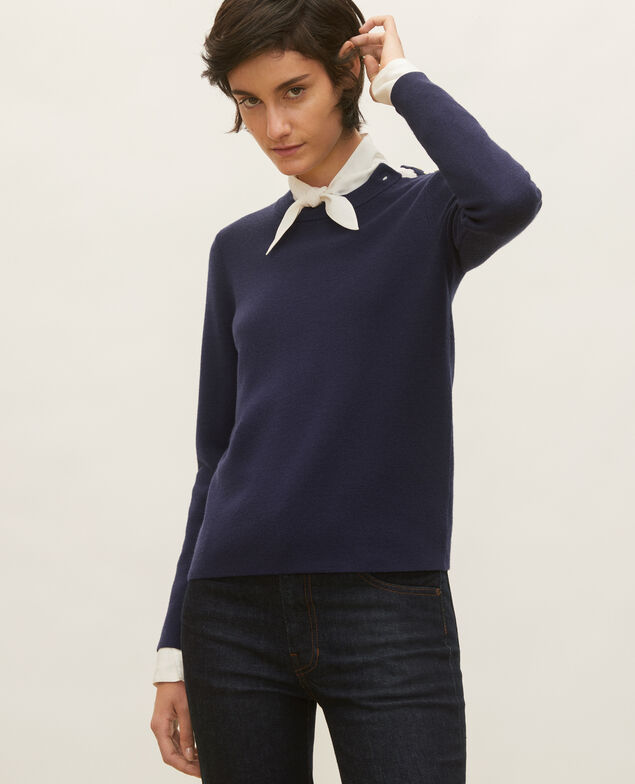 Jersey marinero de lana Maritime blue