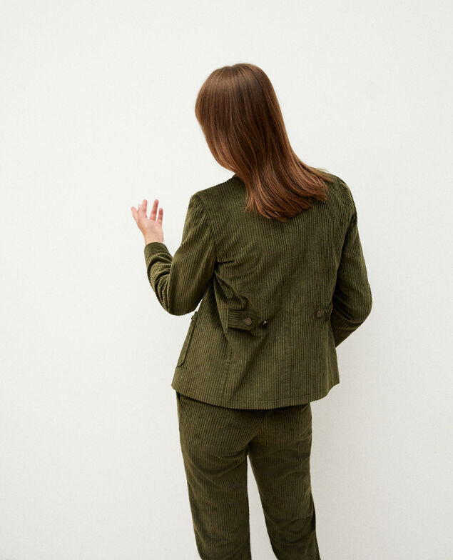 Chaqueta de pana gruesa Olive night