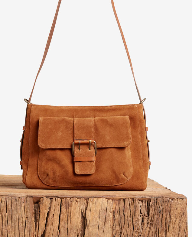 Bolso de ante Cognac