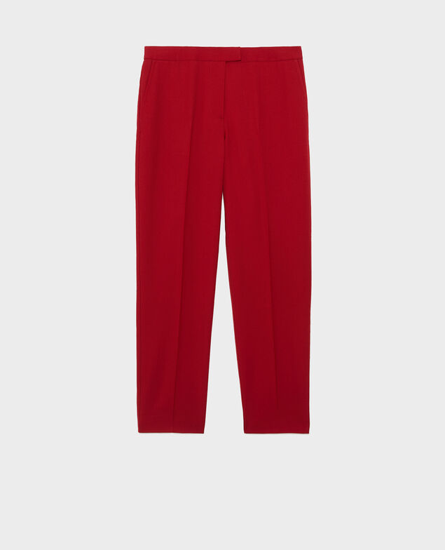 MARGUERITE - Pantalón cigarette Royale red