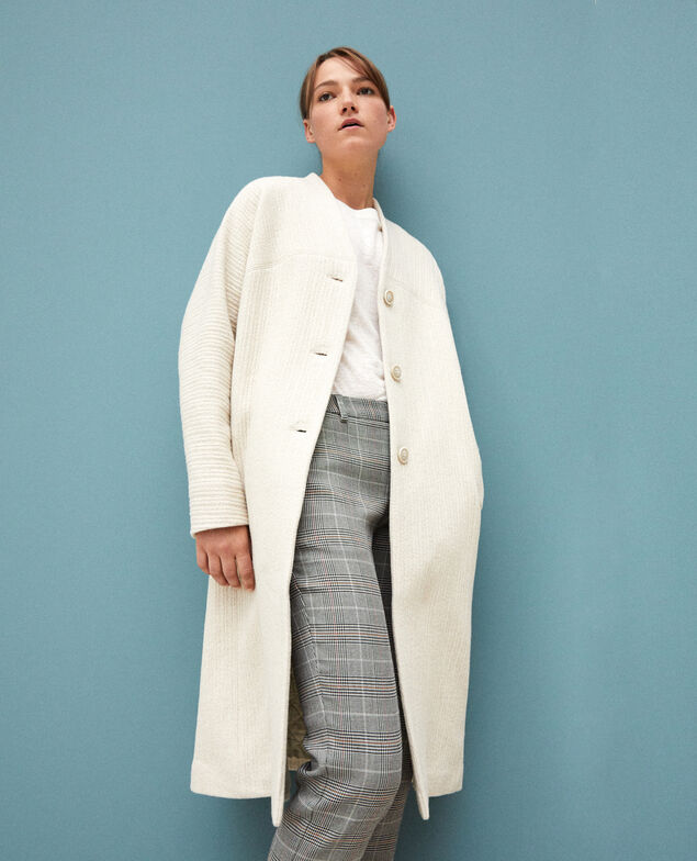 Abrigo amplio Off white