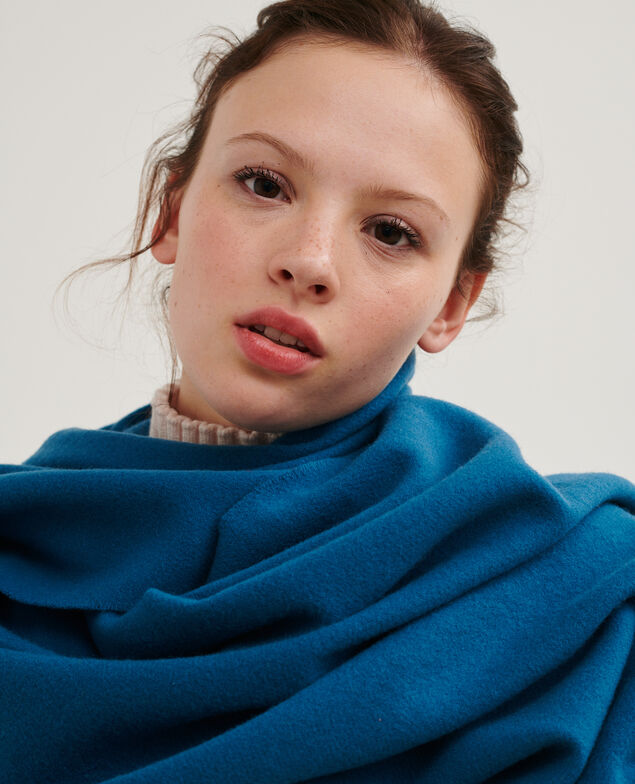Bufanda de lana 4258 blue_coral