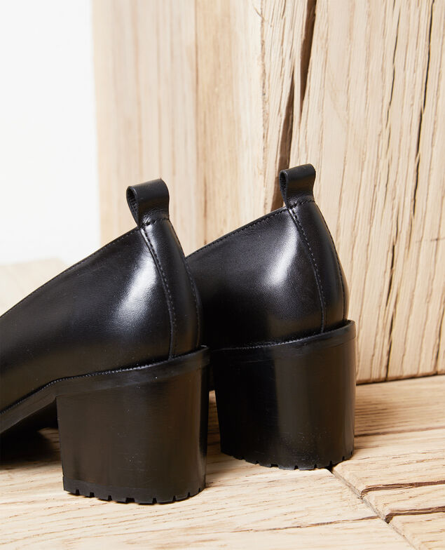Zapatos salón de piel Noir