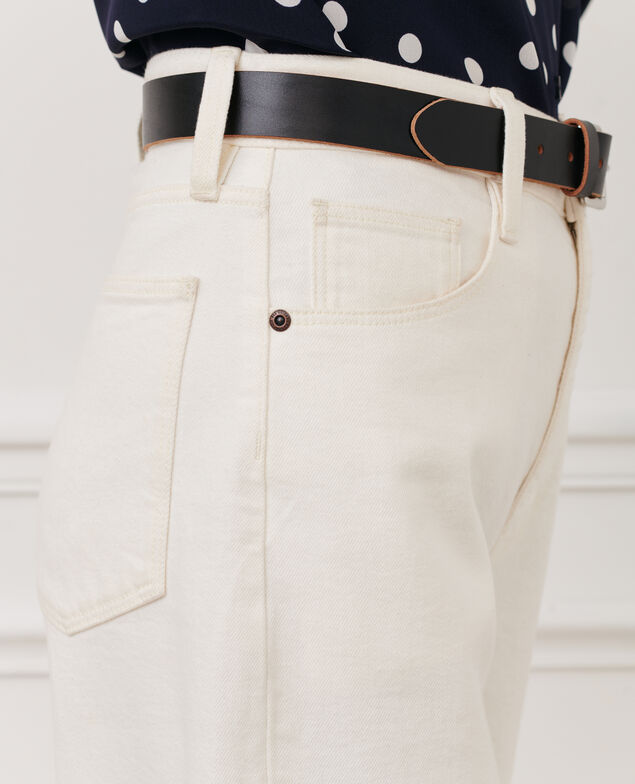 SYDONIE - BALLOON - Jeans 7/8 de algodón 106 denim offwhite