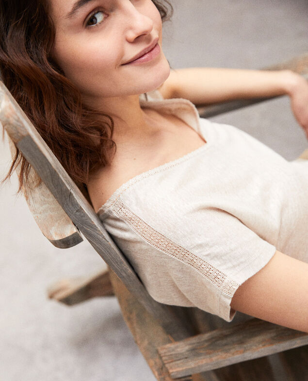T-shirt en lin Natural linen