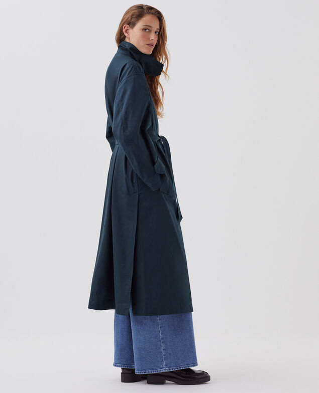 Trench oversize J690 blueberry