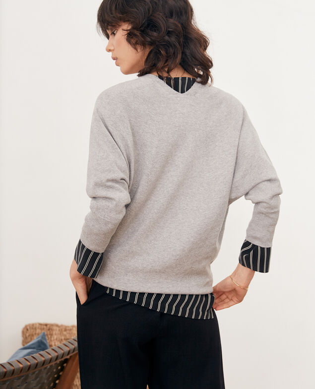 Jersey mangas 3/4 Light grey