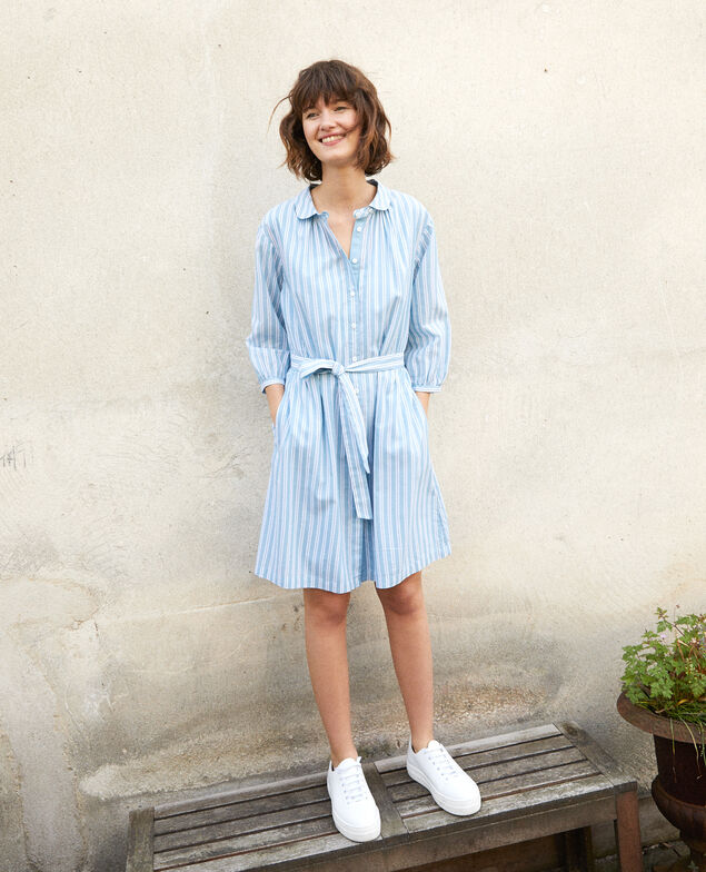 Vestido camisero Azul