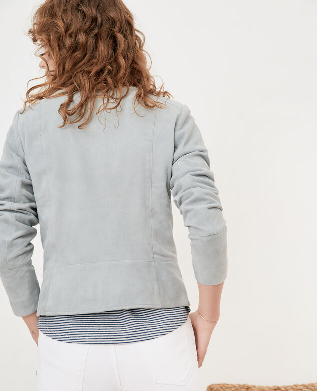 Chaqueta corta de ante Silvergreen