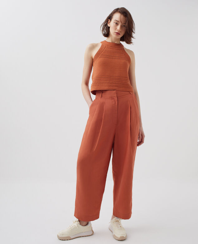 PEGGY - Pantalón carrot H350 amber brown