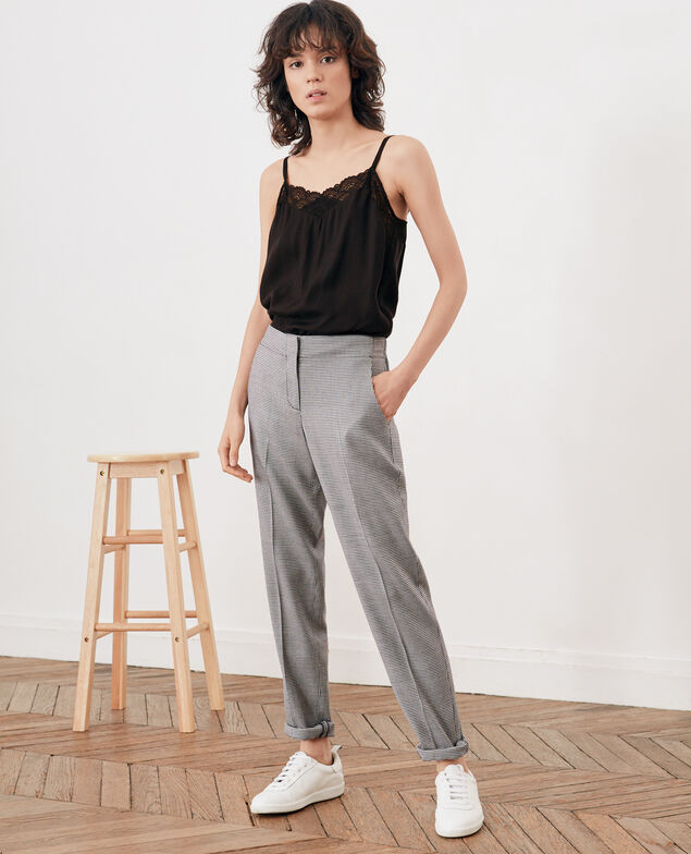 Pantalón de jacquard pata de gallo Pied de poule