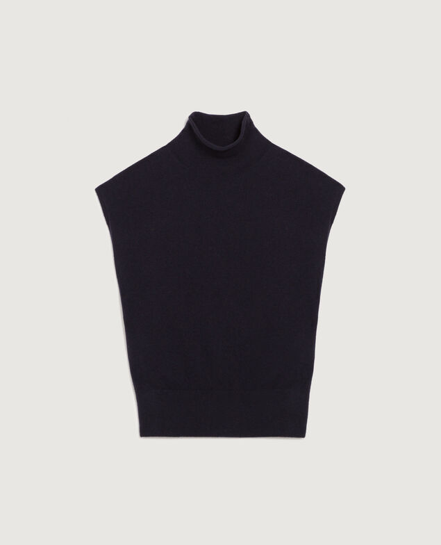 Jersey sin mangas de cachemir  K691 navy st gray