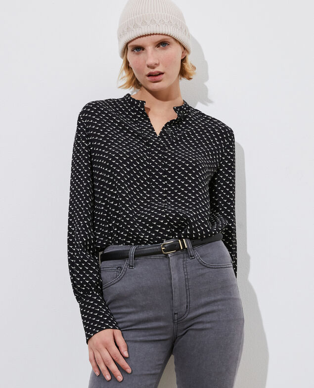 Blusa estampada Birdy black