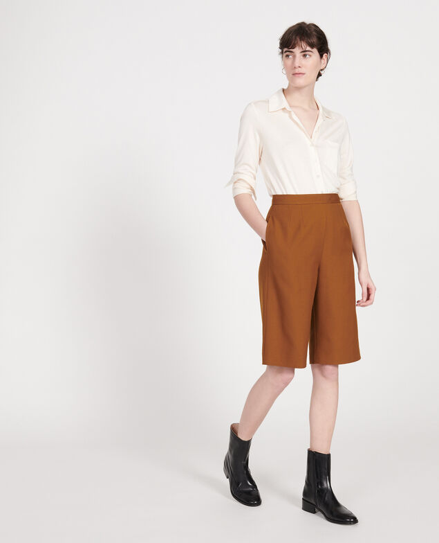 Bermudas de lana lisa Monks robe
