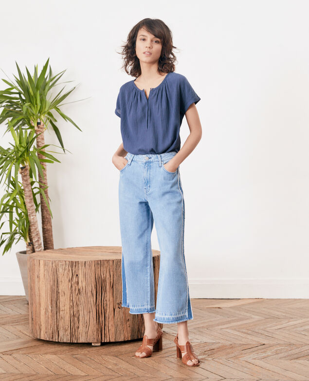 Camiseta de doble tejido Indigo