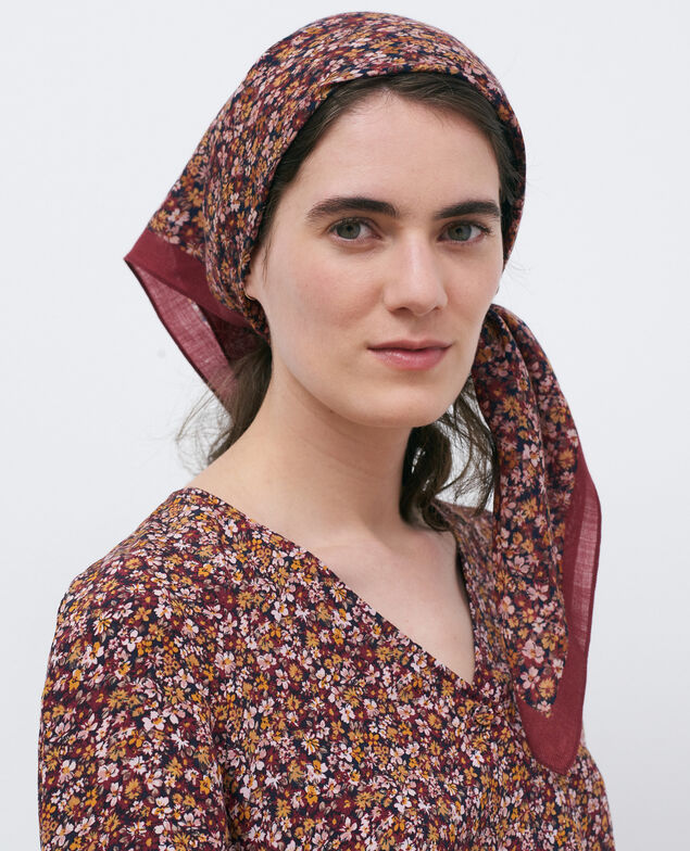 Pañuelo de lana estampado Cabernet