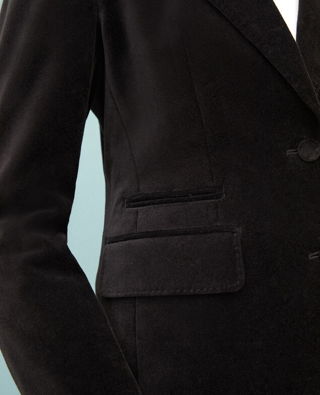 Chaqueta sastre de terciopelo  Negro