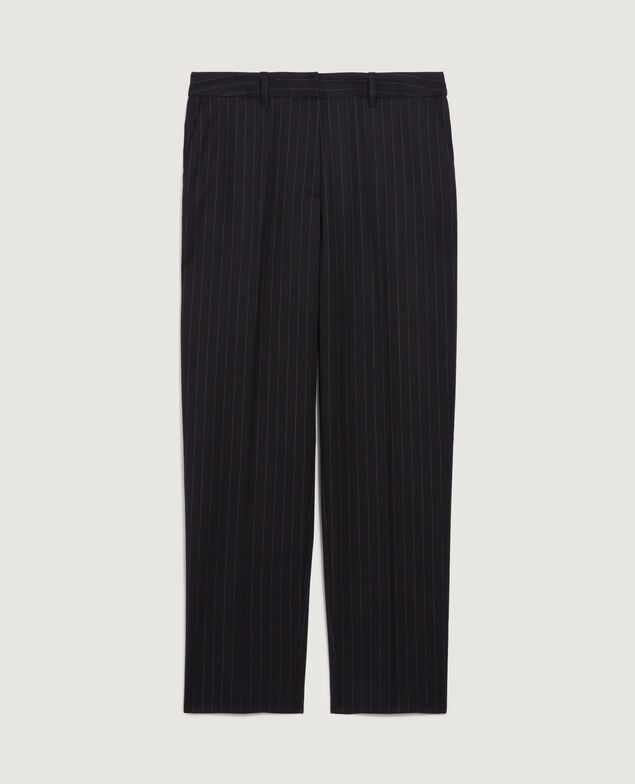 Pantalón cigarette de lana K690 st navy