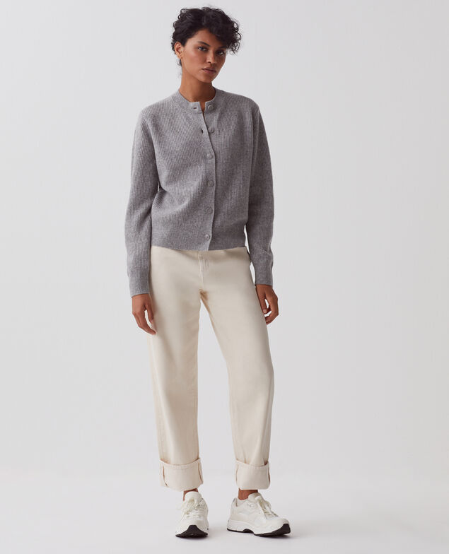 Cárdigan de lana U060 gray