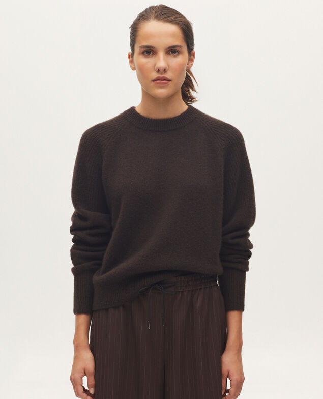 Jersey de cachemir K390 taupe brown