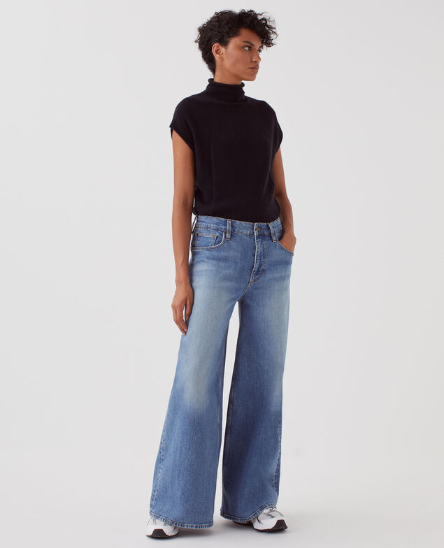 JEANETTE - Jeans anchos H651 vintage wash
