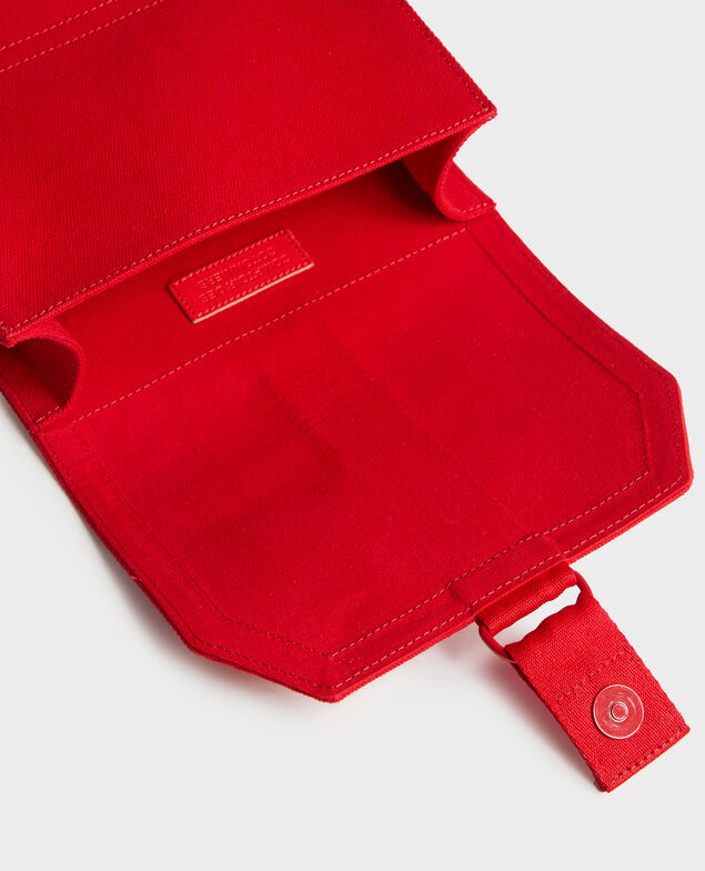 Bolso pequeño de algodón Fiery red