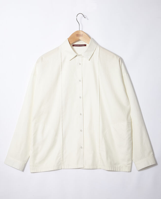 Camisa de corte recto Blanco