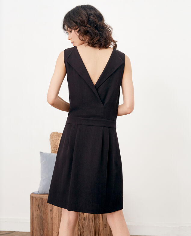 Vestido con escote en la espalda Noir