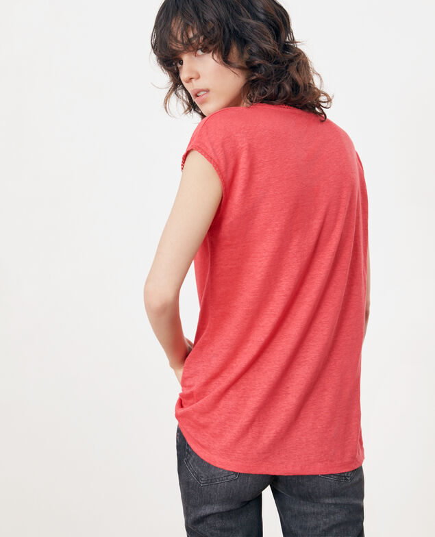 Camiseta de lino Ultra pink
