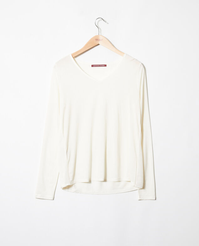 Camiseta de dos materiales Off white