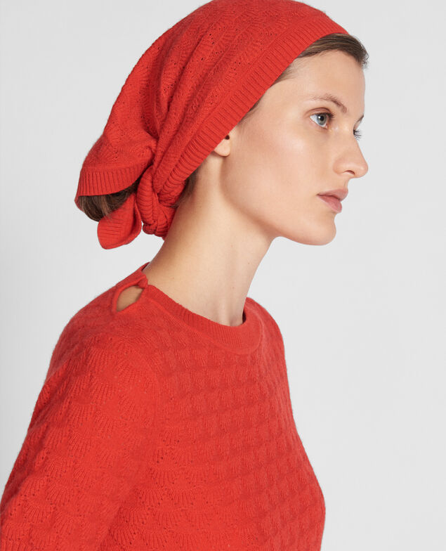Pañuelo 100 % Cachemir  Fiery red