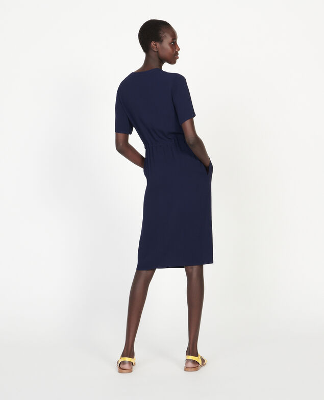 Vestido recto y fluido Maritime blue