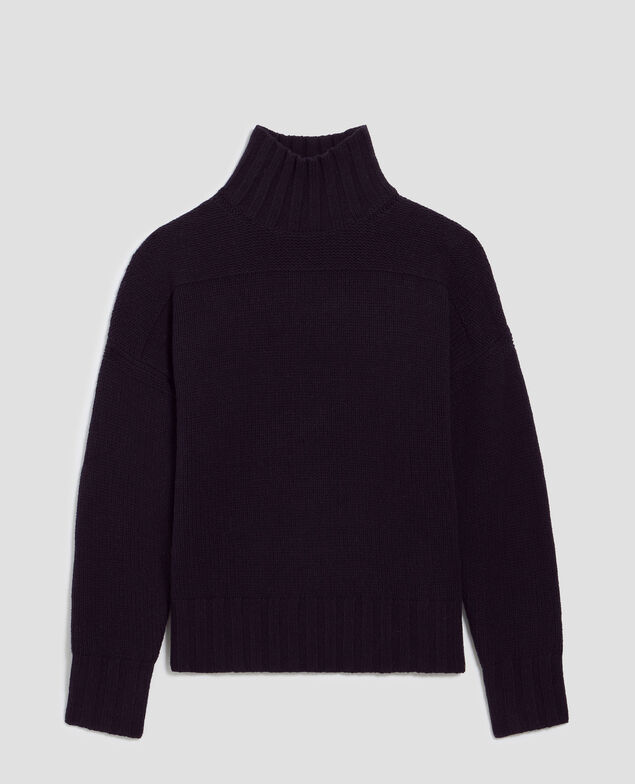 Jersey de lana con cuello alto H695 night sky