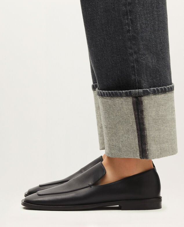 Mocasines de piel  H091 black beauty