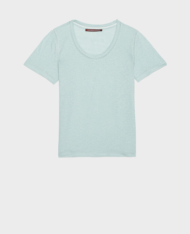 Camiseta de lino Blue haze