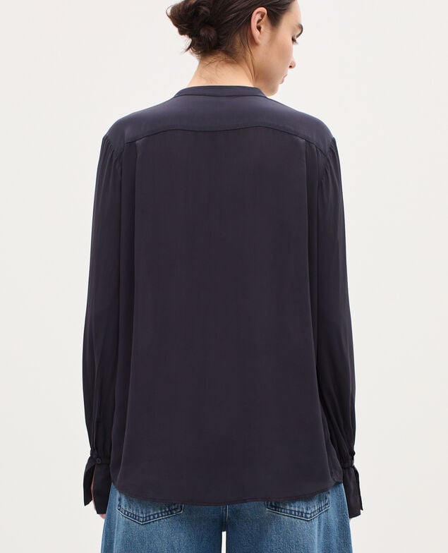 Camisa fluida de manga larga H695 night sky