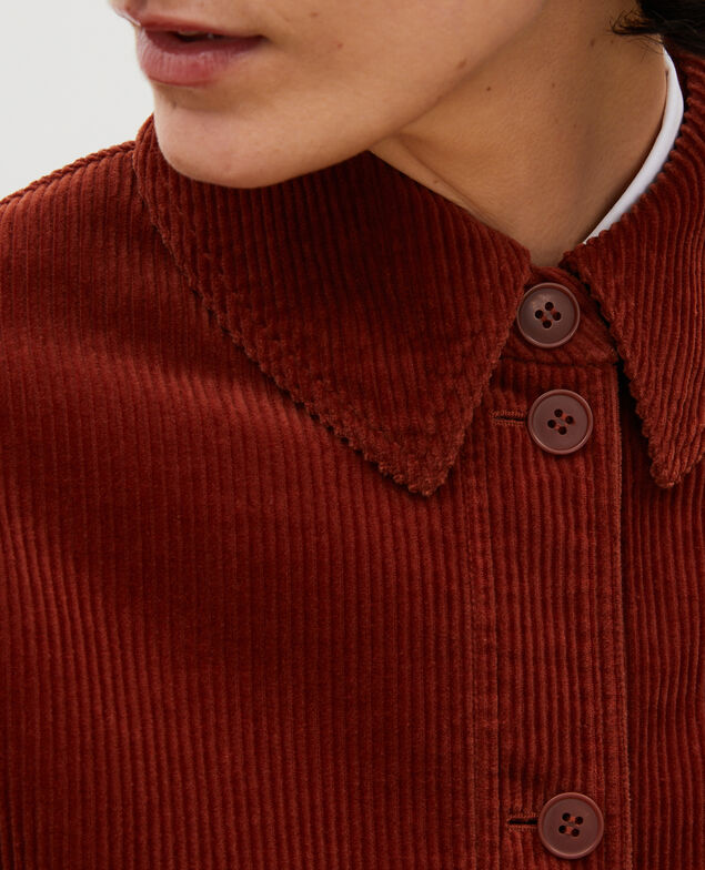  Chaqueta de trabajo de pana Brandy brown