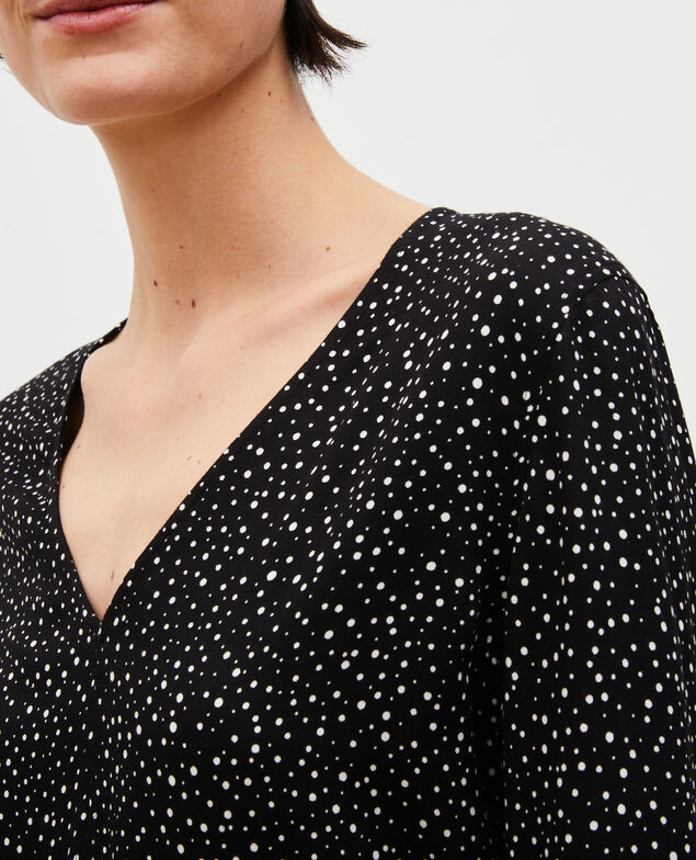 Top estampado de manga larga Print constellation black